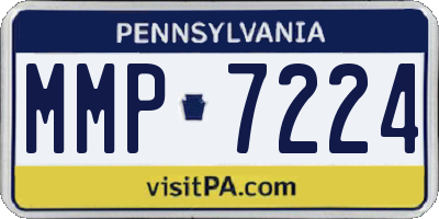 PA license plate MMP7224