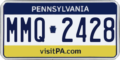 PA license plate MMQ2428