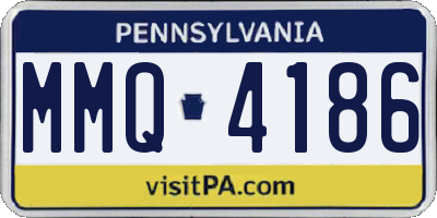 PA license plate MMQ4186