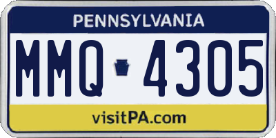 PA license plate MMQ4305