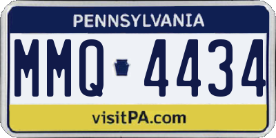 PA license plate MMQ4434