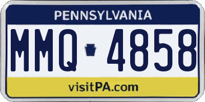 PA license plate MMQ4858