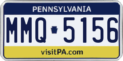 PA license plate MMQ5156