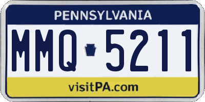 PA license plate MMQ5211