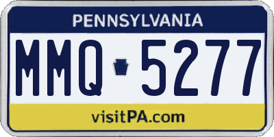 PA license plate MMQ5277