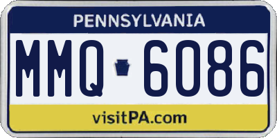 PA license plate MMQ6086