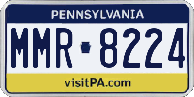 PA license plate MMR8224