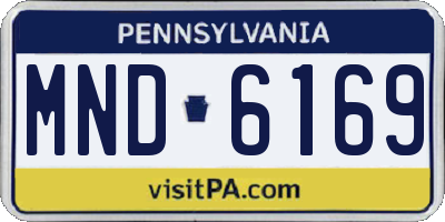 PA license plate MND6169