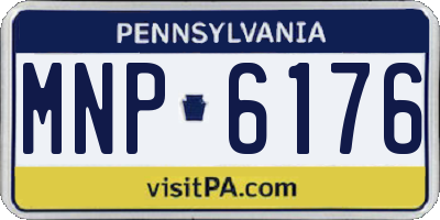 PA license plate MNP6176