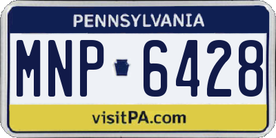PA license plate MNP6428