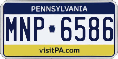 PA license plate MNP6586