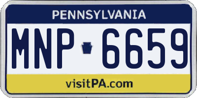 PA license plate MNP6659