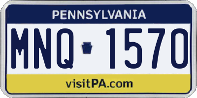 PA license plate MNQ1570