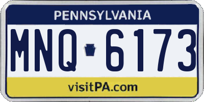 PA license plate MNQ6173