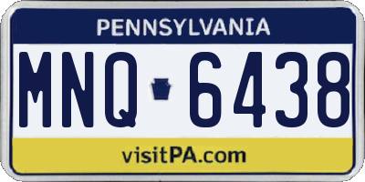 PA license plate MNQ6438