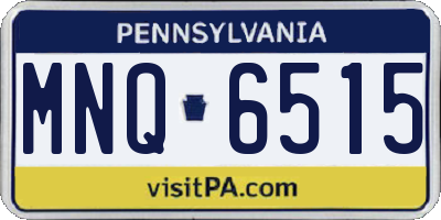 PA license plate MNQ6515