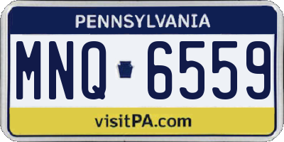 PA license plate MNQ6559