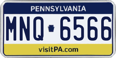 PA license plate MNQ6566
