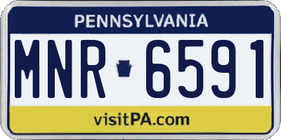 PA license plate MNR6591