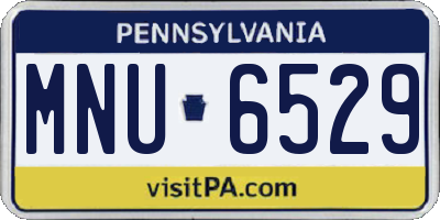 PA license plate MNU6529