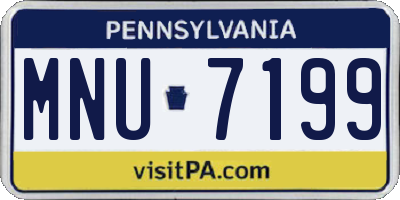 PA license plate MNU7199