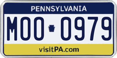 PA license plate MOO0979