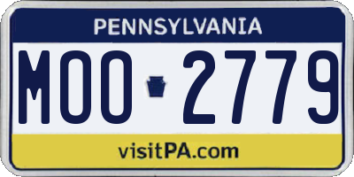 PA license plate MOO2779