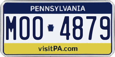 PA license plate MOO4879