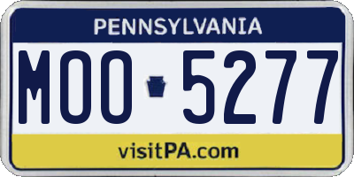 PA license plate MOO5277