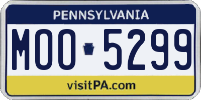 PA license plate MOO5299
