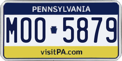 PA license plate MOO5879