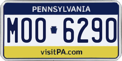 PA license plate MOO6290