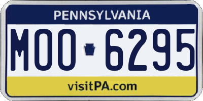 PA license plate MOO6295