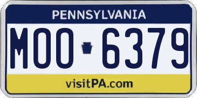 PA license plate MOO6379