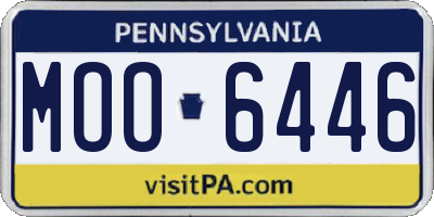 PA license plate MOO6446