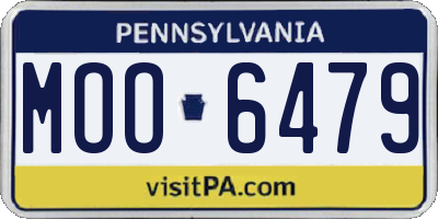PA license plate MOO6479