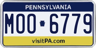 PA license plate MOO6779