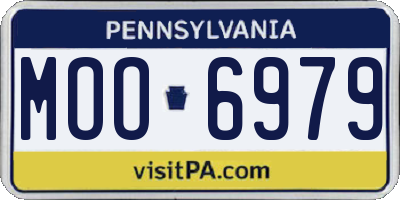 PA license plate MOO6979