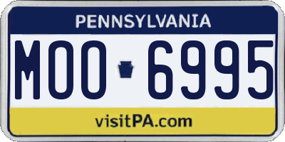 PA license plate MOO6995
