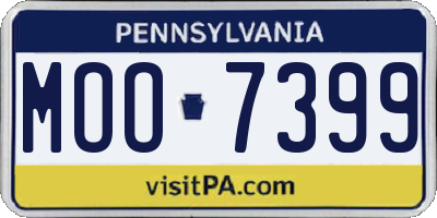 PA license plate MOO7399