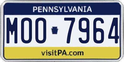 PA license plate MOO7964