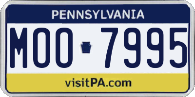 PA license plate MOO7995