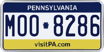 PA license plate MOO8286