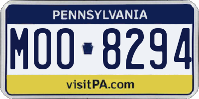 PA license plate MOO8294
