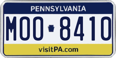 PA license plate MOO8410