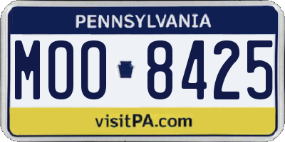 PA license plate MOO8425