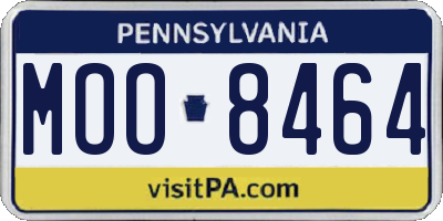 PA license plate MOO8464