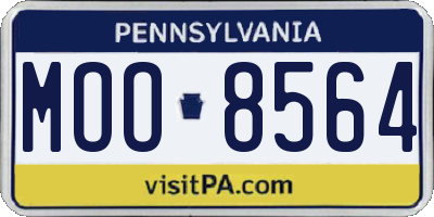 PA license plate MOO8564