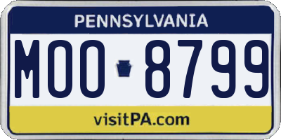 PA license plate MOO8799