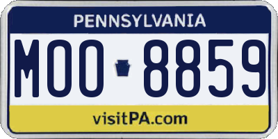 PA license plate MOO8859